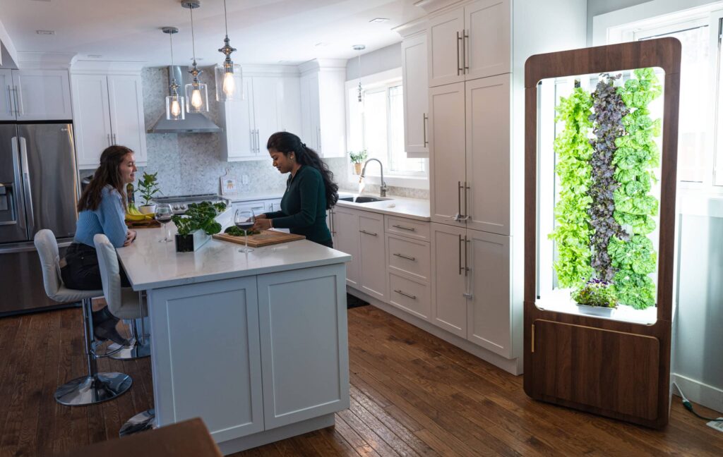 zipgarden pictured in a kitchen with two women