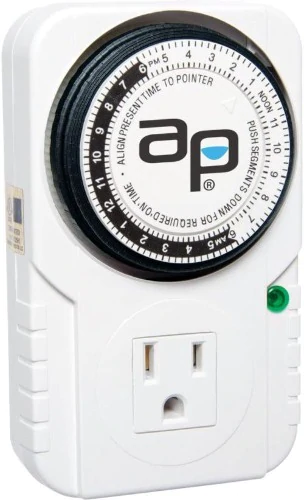 Autopilot Analog Grounded Timer, 1725W, 15A, 15 Minute On/Off, 24