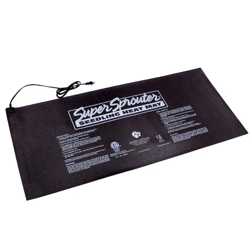 Super Sprouter Heat Mat 21'' X 10'' sitting on the floor