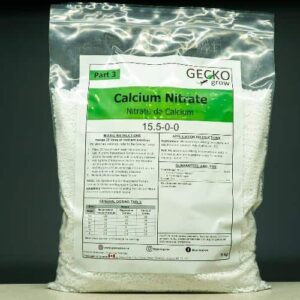 a bag of Gecko Grow Calcium Nitrate