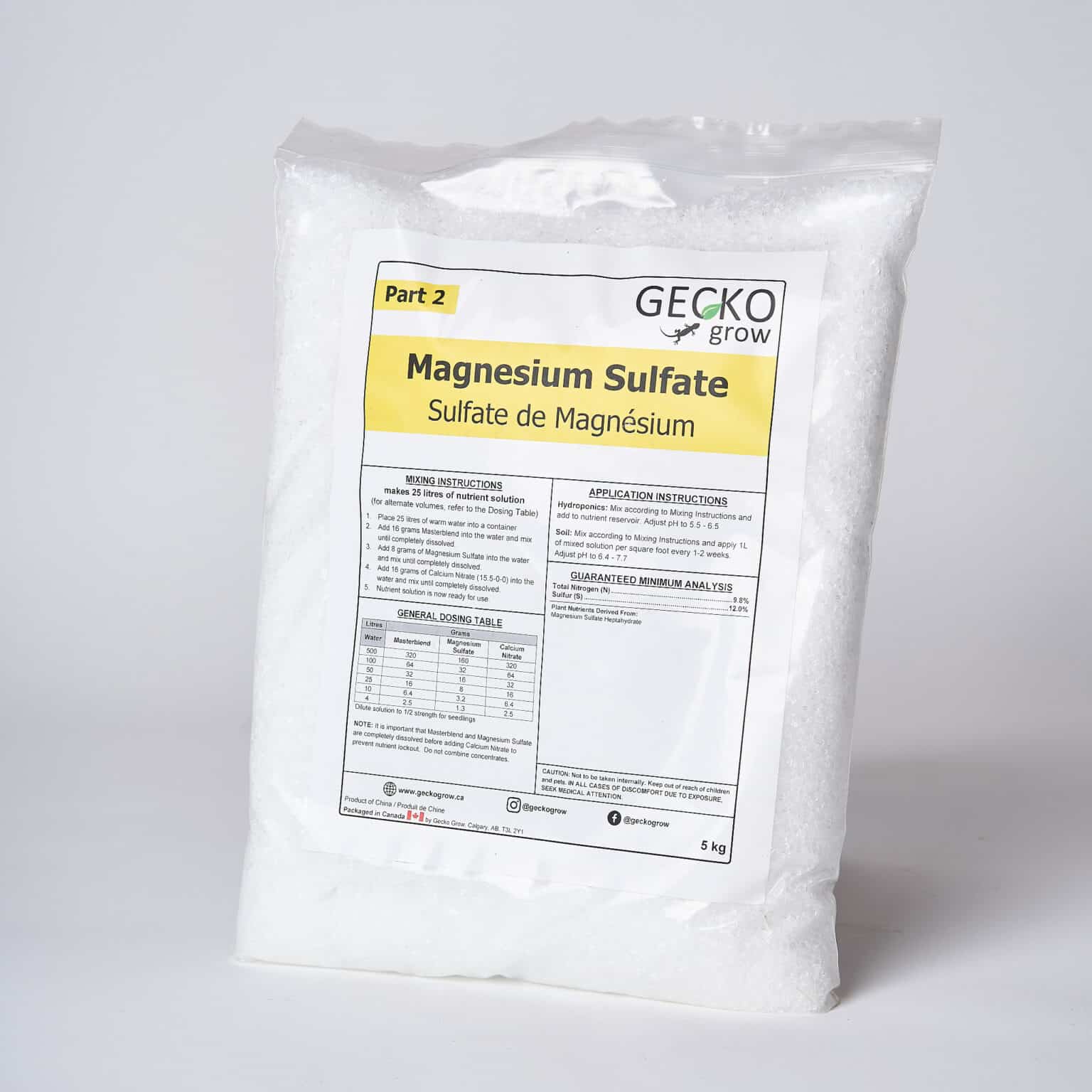 Magnesium Sulphate – Rich Grow Epsom Salt