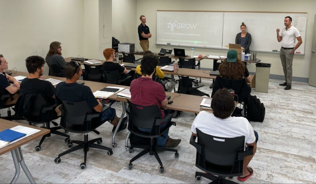 people giving a presentation