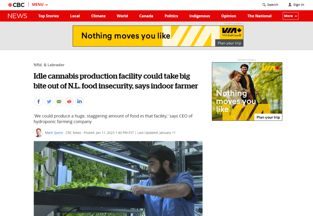 CBC news article