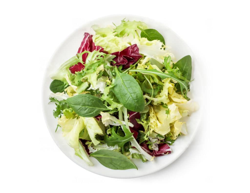 plate of spring mix
